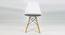 Lambert Lounge Chair (Plastic Finish, White & Light Grey) by Urban Ladder - Rear View Design 1 - 365810