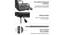 Ronee Study Chair (Dark Grey) by Urban Ladder - Rear View Design 1 - 365923