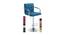 Myrla Bar Stool (Blue, Metal & Leatherette Finish) by Urban Ladder - Design 1 Side View - 365937