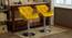 Talen Bar Stool (Yellow, Metal & Leatherette Finish) by Urban Ladder - Cross View Design 1 - 365996