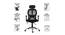 Sinclair Study Chair (Black) by Urban Ladder - Design 1 Side View - 366035