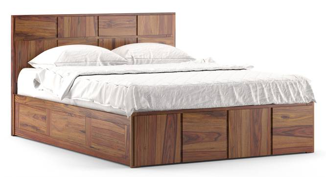 Astoria Storage Bed (Teak Finish, Queen Size) by Urban Ladder - Cross View Design 1 Details - 366290