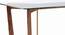 Bourdaine Glass Top 6 Seater Dining Table (Teak Finish) by Urban Ladder - Zoomed Image Design 1 - 366318