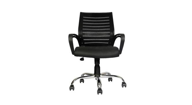 Linzi Study Chair (Black) by Urban Ladder - Front View Design 1 - 366371