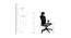 Landers Study Chair (Grey & Black) by Urban Ladder - Design 1 Dimension - 366417