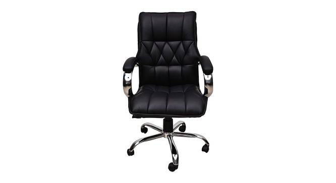 Wheeler Study Chair (Black) by Urban Ladder - Front View Design 1 - 366475