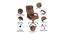 Willey Study Chair (Brown) by Urban Ladder - Front View Design 1 - 366483