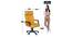 Thayer Study Chair (Yellow) by Urban Ladder - Design 1 Dimension - 366532