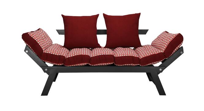 Arthur  Futon (Red Four Leaf, Red Four Leaf Finish) by Urban Ladder - Front View Design 1 - 366571