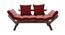 Arthur  Futon (Red Four Leaf, Red Four Leaf Finish) by Urban Ladder - Front View Design 1 - 366576