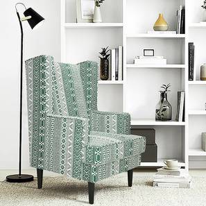 Brighton lounge chair green stripes pattern lp