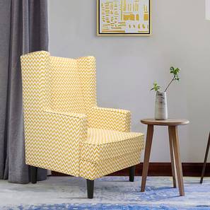 Brighton lounge chair mustard waves pattern lp