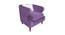Atlantic Lounge Chair (Purple, Matte Finish) by Urban Ladder - Cross View Design 1 - 366633