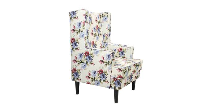 Brighton Lounge Chair (Blue, Matte Finish) by Urban Ladder - Cross View Design 1 - 366635