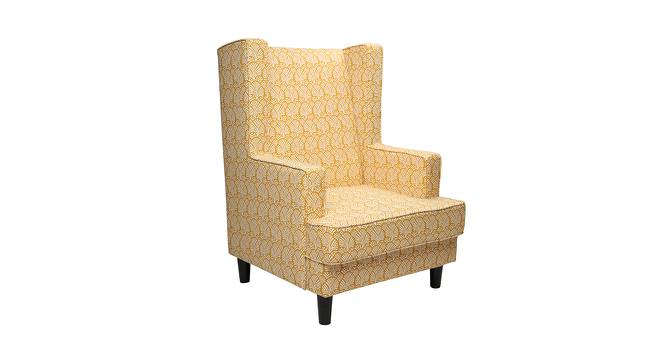 Brighton Lounge Chair (Yellow, Matte Finish) by Urban Ladder - Cross View Design 1 - 366639