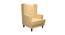 Brighton Lounge Chair (Yellow, Matte Finish) by Urban Ladder - Cross View Design 1 - 366639