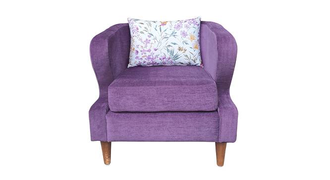 Atlantic Lounge Chair (Purple, Matte Finish) by Urban Ladder - Front View Design 1 - 366642