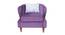 Atlantic Lounge Chair (Purple, Matte Finish) by Urban Ladder - Front View Design 1 - 366642