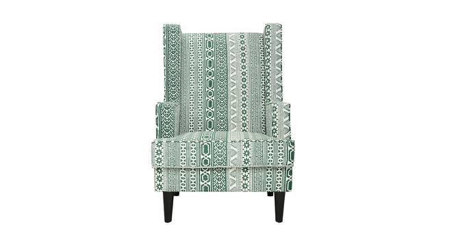 Brighton Lounge Chair (Matte Finish, Green Stripes Pattern) by Urban Ladder - Front View Design 1 - 366646