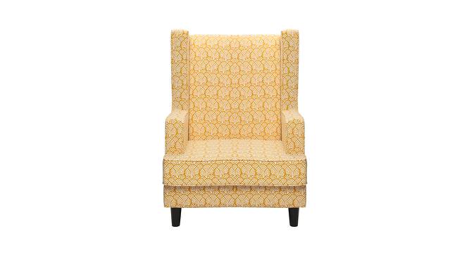 Brighton Lounge Chair (Yellow, Matte Finish) by Urban Ladder - Front View Design 1 - 366648