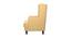 Brighton Lounge Chair (Yellow, Matte Finish) by Urban Ladder - Rear View Design 1 - 366657