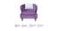 Atlantic Lounge Chair (Purple, Matte Finish) by Urban Ladder - Design 1 Side View - 366660