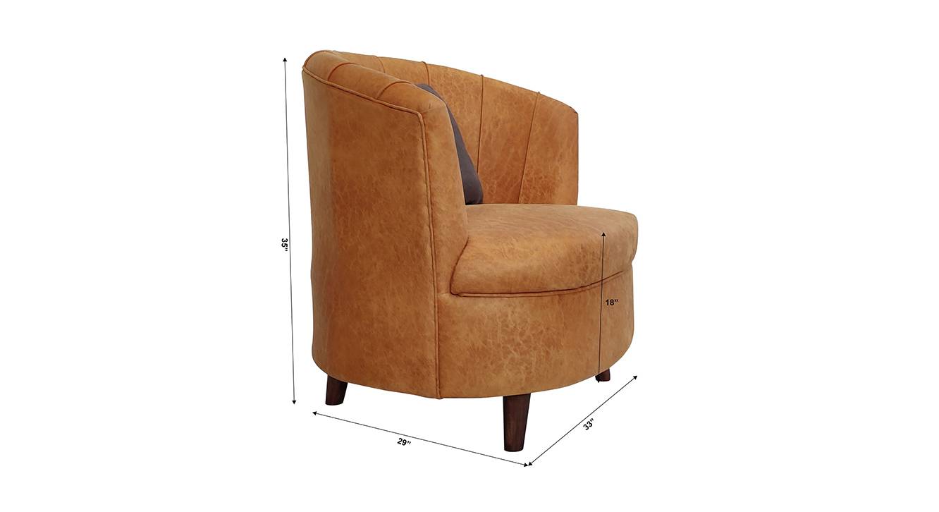 Bergen lounge chair mustard 6