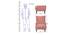 Brighton Lounge Chair (Brick Red, Matte Finish) by Urban Ladder - Design 1 Dimension - 366671