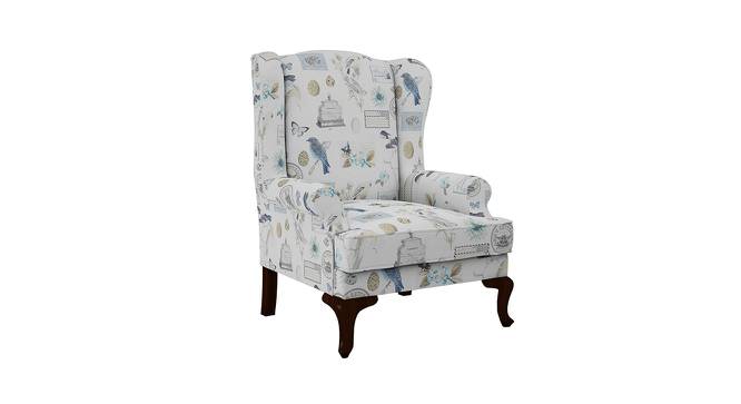 Carroll Lounge Chair (Blue, Matte Finish) by Urban Ladder - Cross View Design 1 - 366690