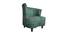 Coney Lounge Chair (Green, Matte Finish) by Urban Ladder - Cross View Design 1 - 366693