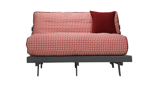 Ellena Futon (Red Four Leaf, Red Four Leaf Finish) by Urban Ladder - Front View Design 1 - 366694