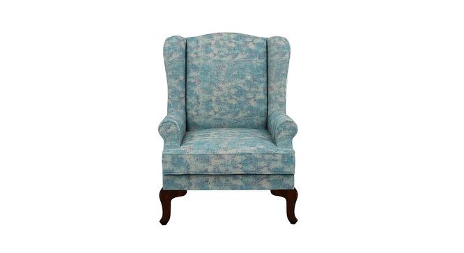 Carroll Lounge Chair (Beige & Blue, Matte Finish) by Urban Ladder - Front View Design 1 - 366696