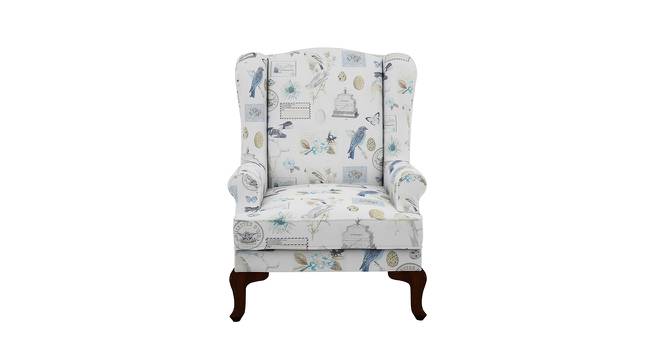 Carroll Lounge Chair (Blue, Matte Finish) by Urban Ladder - Front View Design 1 - 366699