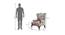 Carroll Lounge Chair (Maroon, Matte Finish) by Urban Ladder - Design 1 Dimension - 366721