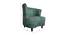 Coney Lounge Chair (Green, Matte Finish) by Urban Ladder - Design 1 Dimension - 366725