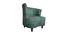Georgetown Lounge Chair (Green, Matte Finish) by Urban Ladder - Front View Design 1 - 366831