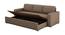 Tribeca Sofa cum Bed (Brown, Brown Finish) by Urban Ladder - Rear View Design 1 - 366832
