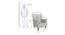 Roosevelt Lounge Chair (Matte Finish) by Urban Ladder - Design 1 Dimension - 366864
