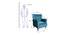 Roosevelt Lounge Chair (Green, Matte Finish) by Urban Ladder - Design 1 Dimension - 366865