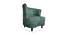 Georgetown Lounge Chair (Green, Matte Finish) by Urban Ladder - Design 1 Dimension - 366866