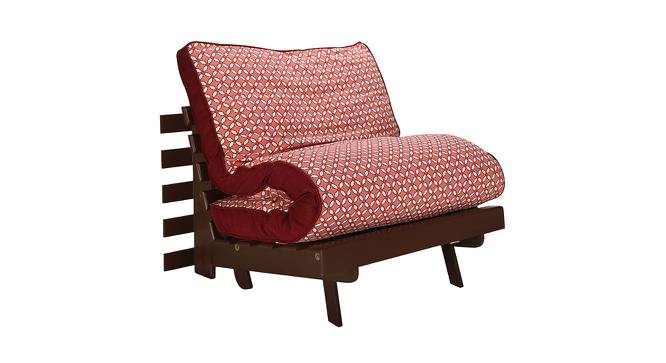 Wingate Futon (Red Four Leaf, Red Four Leaf Finish) by Urban Ladder - Cross View Design 1 - 366880