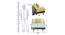 Wingate Futon (Sea Green, Sea Green Finish) by Urban Ladder - Design 1 Dimension - 366915