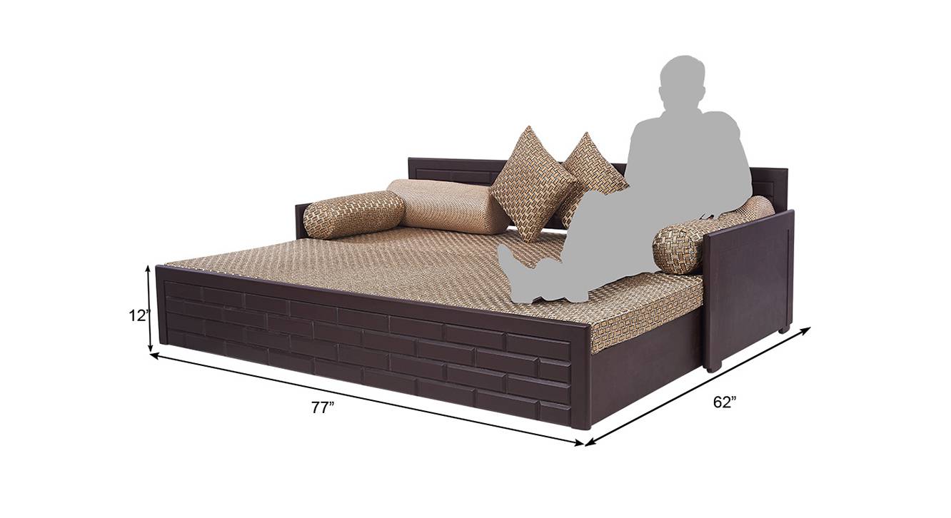 Ditmas sofa cum bed beige and bro 6