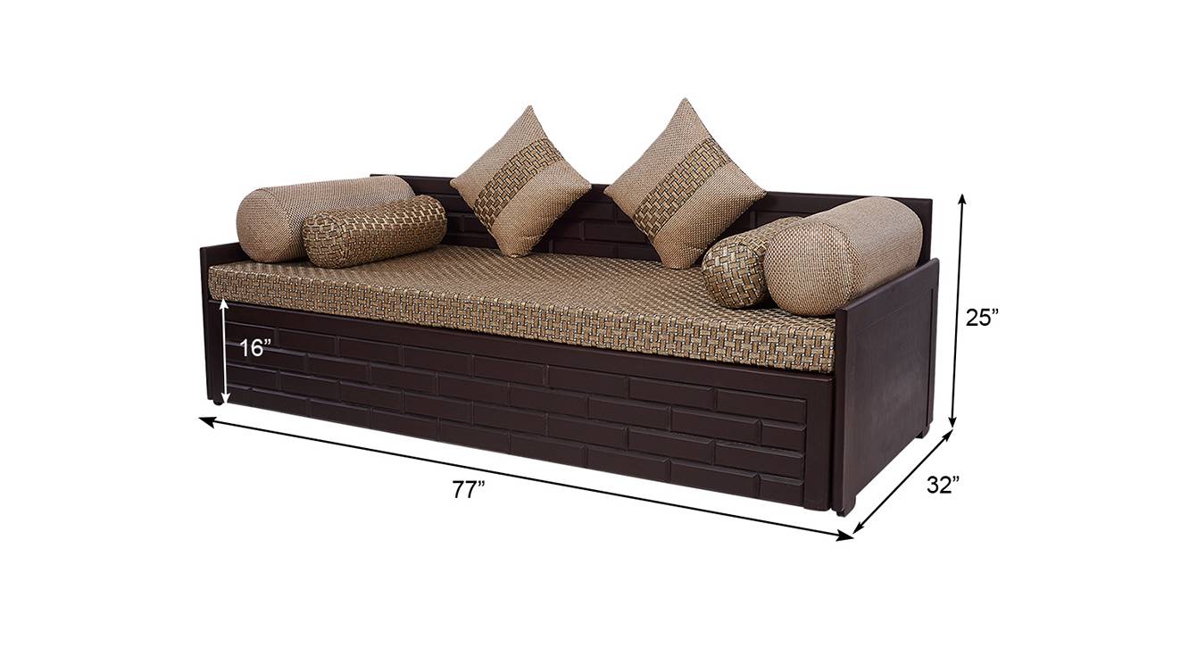 Ditmas sofa cum bed beige and bro 7