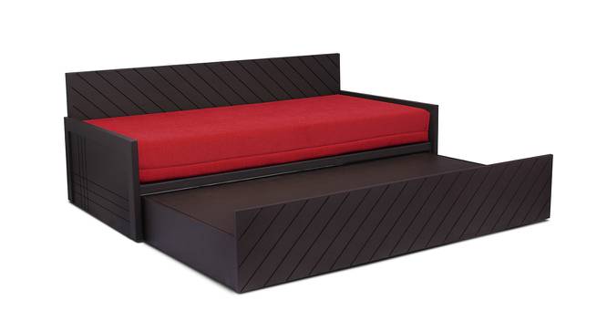 Cameron Sofa cum Bed (Wenge Finish, Red) by Urban Ladder - Front View Design 1 - 366962