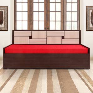 Bedroom Furniture In Mathura Design Dennis Sofa cum Bed (Wenge Finish, Red)