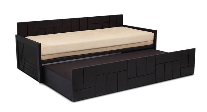 Dua Sofa cum Bed (Wenge Finish, Cream) by Urban Ladder - Front View Design 1 - 367032
