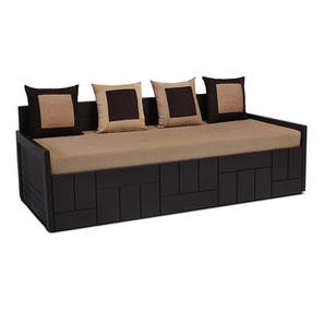 Products Design Nelson 3 Seater Pull Out Sofa cum Bed With Storage In Brown Colour