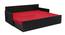 Esmeralda Sofa cum Bed (Wenge Finish, Red) by Urban Ladder - Rear View Design 1 - 367087