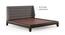 Taarkashi Upholstered Bed (King Bed Size, American Walnut Finish) by Urban Ladder - Design 1 Details - 367126